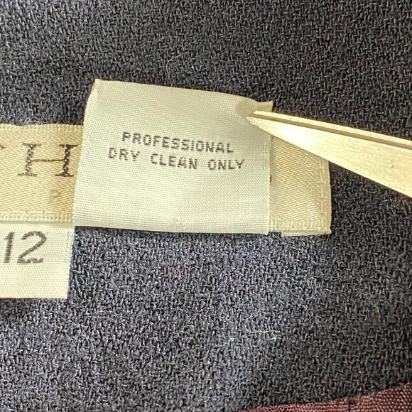 Chaus Petite Blazer Tops Women's Size 12 100% Wool Blue 3 Button Blazer - Picture 12 of 14